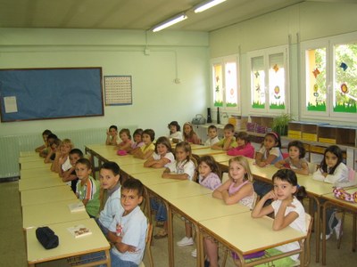 Inici curs escolar 2007 - Classe del CEIP Pau Claris