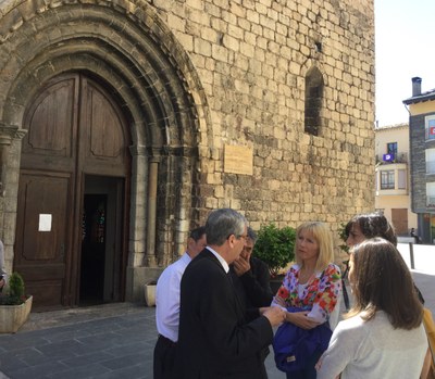 Visita d'obres a Santa Maria d'Organyà