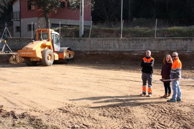 Obres del nou edifici de l'Ajuntament de Bassella (Foto: ACN)