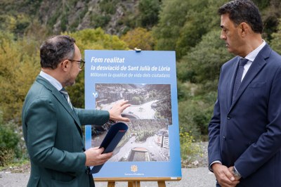 Inici de les obres del túnel de Rocafort, a Sant Julià de Lòria (Foto: Govern d'Andorra)