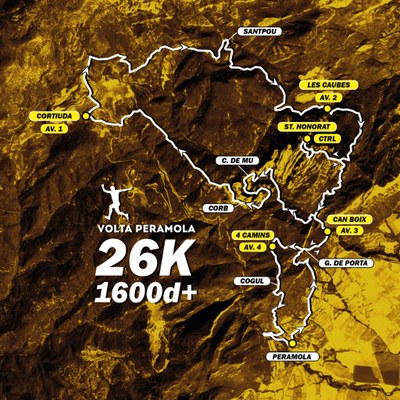 Mapa de la cursa principal de la Volta Peramola