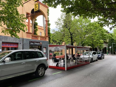 Terrasses al centre de la Seu d'Urgell (Foto: arxiu)