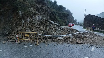 Esllavissada a Montferrer i Castellbò, el passat mes de setembre (Foto d'arxiu/Albert Arellano) 