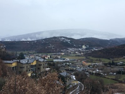 El municipi de Montferrer i Castellbò, aquest cap de setmana passat, després de la nevada