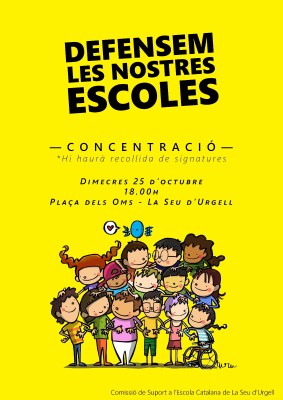 Concentració a la Seu per l'escola catalana