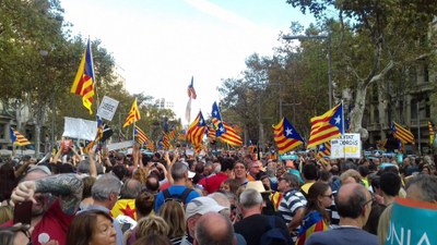 L'Alt Urgell, a la manifestació del 21.10.17 a Barcelona (Foto: ANC Alt Urgell)
