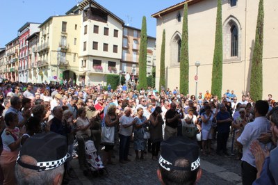 Mobilització a la Seu en contra del terrorisme