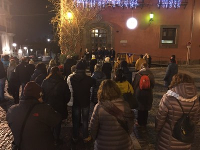 Concentració 'Justícia a Europa, injustícia a l'Estat espanyol'