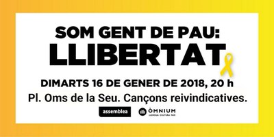 Concentració 'Som gent de pau: Llibertat'