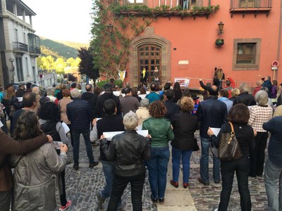 Concentració a la Seu en suport als representants polítics catalans empresonats