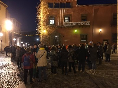 Concentració a la Seu tot coincidint amb l'inici del judici a l'1-O
