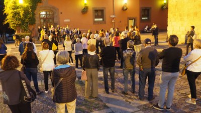 Concentració a la Seu d'Urgell en suport a Carles Puigdemont