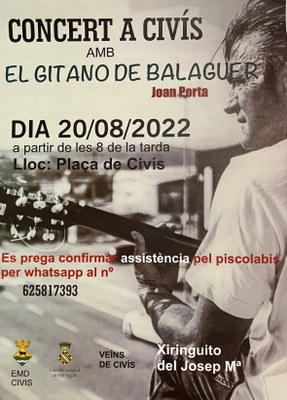 Concert a Civís amb El Gitano de Balaguer