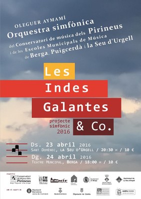 Cartell del concert simfònic a la Seu i Berga
