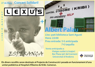 Cartell del concert solidari