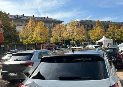 Imatge de l'Autofira del 2025, el primer any en què s'ha ubicat la plaça de Joan Sansa (Foto: arxiu)