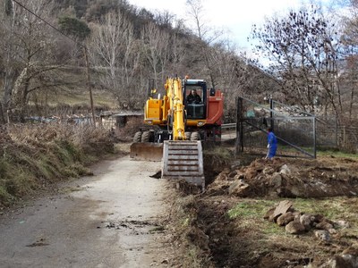 Obres al camí d'Estaó