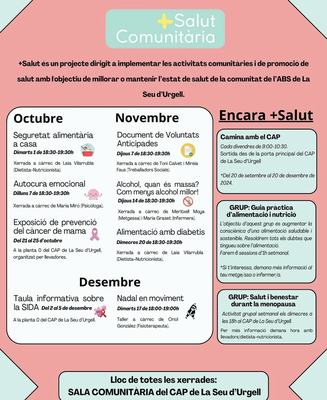 Programa d'activitats de tardor