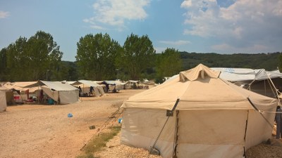 Camp de refugiats de Filippiada (Foto: Voluntaris independents)