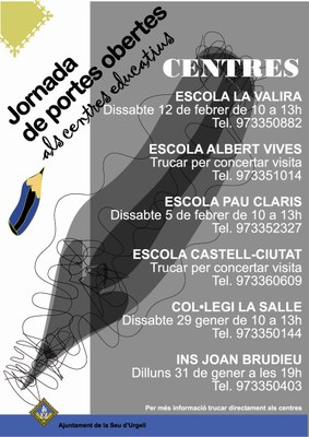 Escoles de la Seu - Jornades de portes obertes
