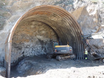 Tasques de perforació del túnel de Tresponts