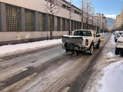 Retirada de la neu a la Seu (Foto: Ajuntament de la Seu)