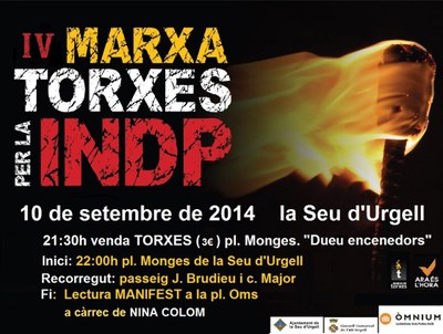 Marxa de Torxes x la Independència 2014 - Cartell