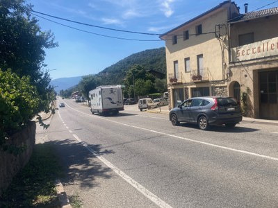 La carretera N-260 al pas per Castellciutat (Foto: RàdioSeu)