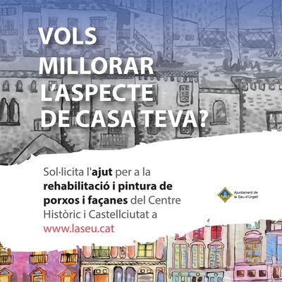 Ajuts per rehabilitar i repintar porxos i façanes 