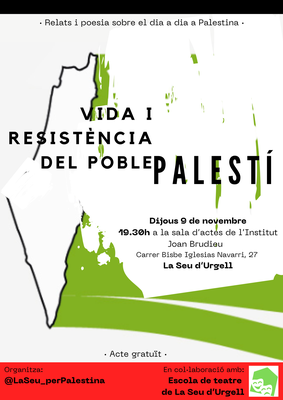Acte divulgatiu organitzat per 'La Seu per Palestina', a l'Institut Joan Brudieu