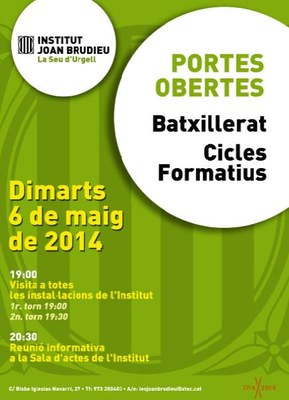 Institut Joan Brudieu - Portes Obertes Cicles 2014