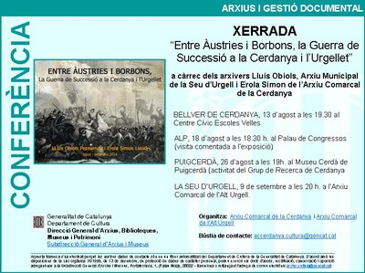 Xerrada "Entre Àustries i Borbons"