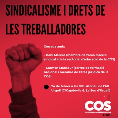 Xerrada de la COS a la Seu
