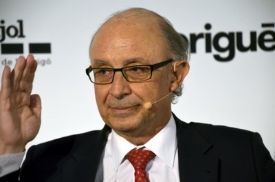 Cristóbal Montoro, a la Trobada Empresarial 2015 (ACN/Marta Lluvich)