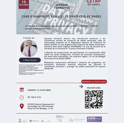 Curs d'adaptació a la llei de protecció de dades