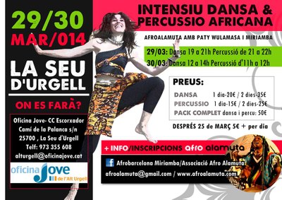 Curs de percussió i dansa africana