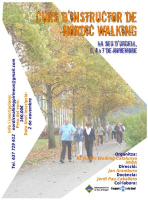 Nordic Walking - Cartell Curs instructor 