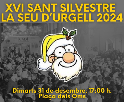 Cartell de la Cursa Sant Silvestre La Seu 2024