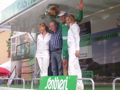 Lliurament del premi a la regularitat, per al noruec Tord Hushovd