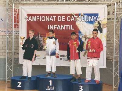 Dani Alique (Karate Pirineus), campió de Catalunya infantil