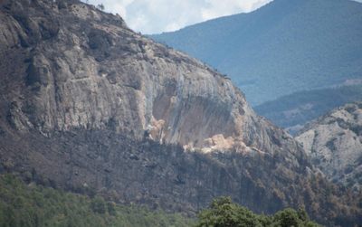 La zona del Roc de Rombau, afectada per l'incendi de juny de 2022 (Foto: arxiu)