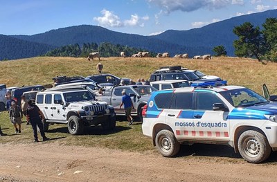 Els Mossos d'Esquadra han denunciat una empresa de guiatge de vehicles 4x4 (Foto: Mossos)