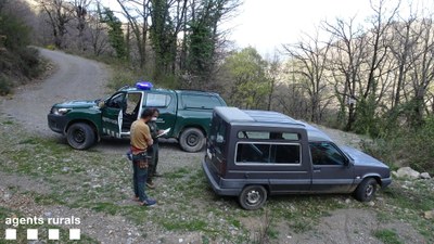 Denunciat un escalador a Senterada per esquivar l'estat d'alarma (Foto: Agents Rurals)