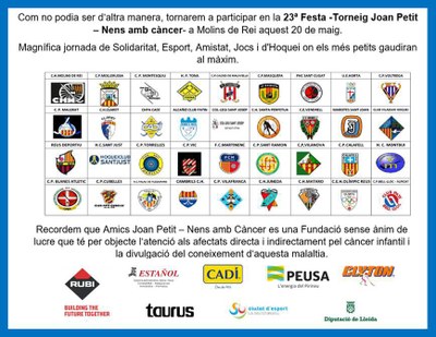 El CHPA Cadí, a la Festa Torneig Joan Petit-Nens amb càncer