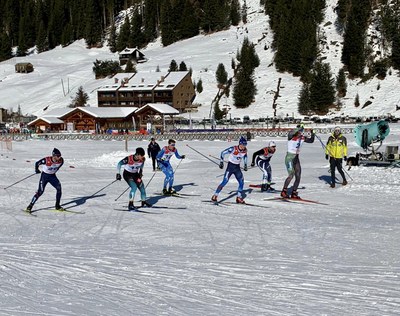 Jaume Pueyo, a les curses FIS de Santa Caterina Valfurva, a Itàlia (Foto: RFEDI)
