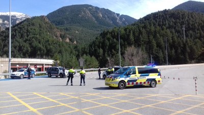 Control dels Mossos d'Esquadra (Foto d'arxiu/Trànsit)