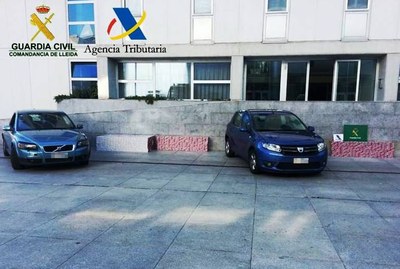 Vehicles intervinguts (Foto: Guàrdia Civil)