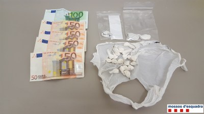Material localitzat en l'escorcoll (Foto: Mossos d'Esquadra)