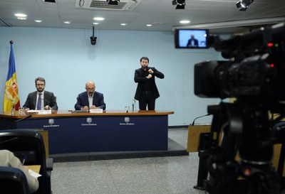 Roda de premsa del Govern d'Andorra