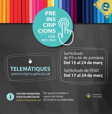 Preinscripcions escolars